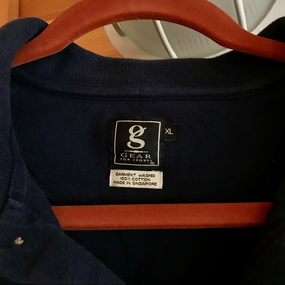 Gear For Sports Shirts Vintage Navy Blue Gear For Sports Polo Pepsi
